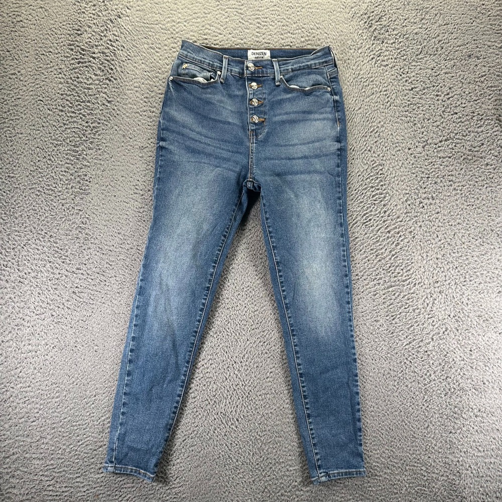 Denizen from Levi's Jeans Womens 7 Blue Denim Jegging Ankle Button-Fly Stretch
